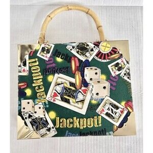 Cigar Box Jackpot Purse Cards Dice Gambling Las Vegas Purse top handle